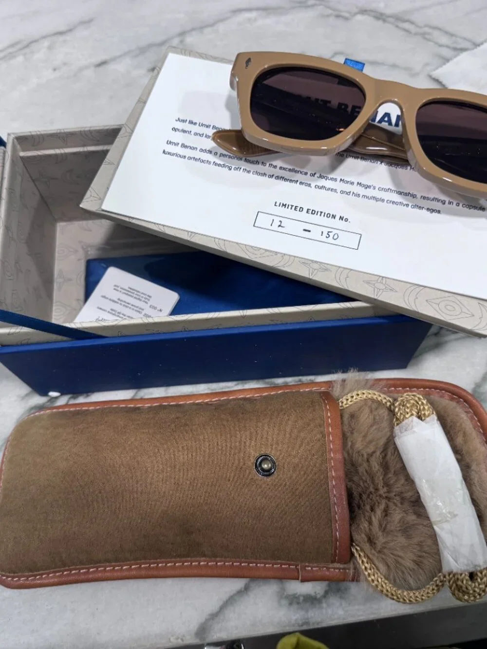 Jacques Marie Mage Dealan x  Umit Benan Tobaco Brown gradient sunglasses